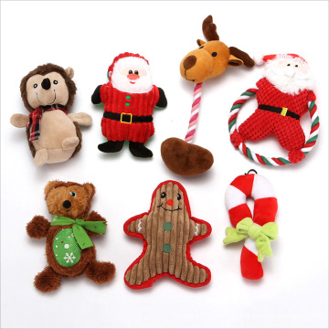 Juguetes de mascota de Navidad juguetes para perros de algodón